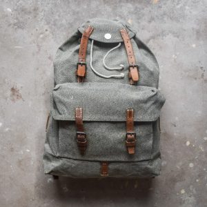 Vintage 50's 1952' Swiss Army Salt And Pepper Rucksack Olive Green Swiss Army Backpack Tornister Swiss Army Bag Mountaineer Hiking