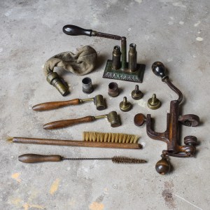 Antique Vintage Early 1900s French Shotgun Shell Reloading Crimping Loader Hand Tools Equipments Ammo Gunpowder Hunting Cabin Lodge Ranch Decor Collection
