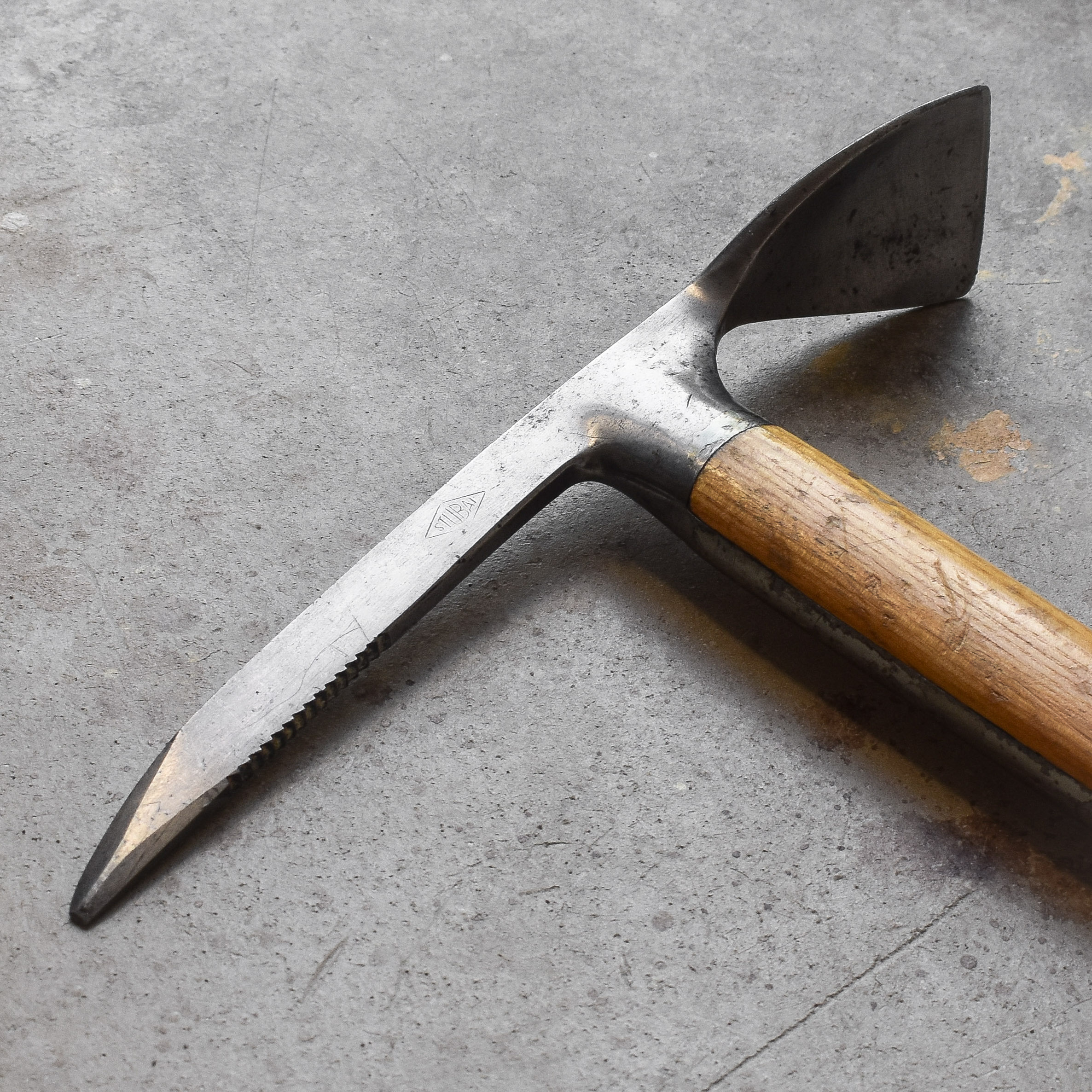 vintage-50s-1950s-stubai-austrian-mountaineering-climbing-glacier-ice-axe-ax-pick-gear-alpinism-cabin-lodge-decor (2) Vintage 50s 1950s Austria Stubai Climbing Ice Axe Ax Glacier Mountain Mountaineering Gear Lodge Cabin Decor Alps