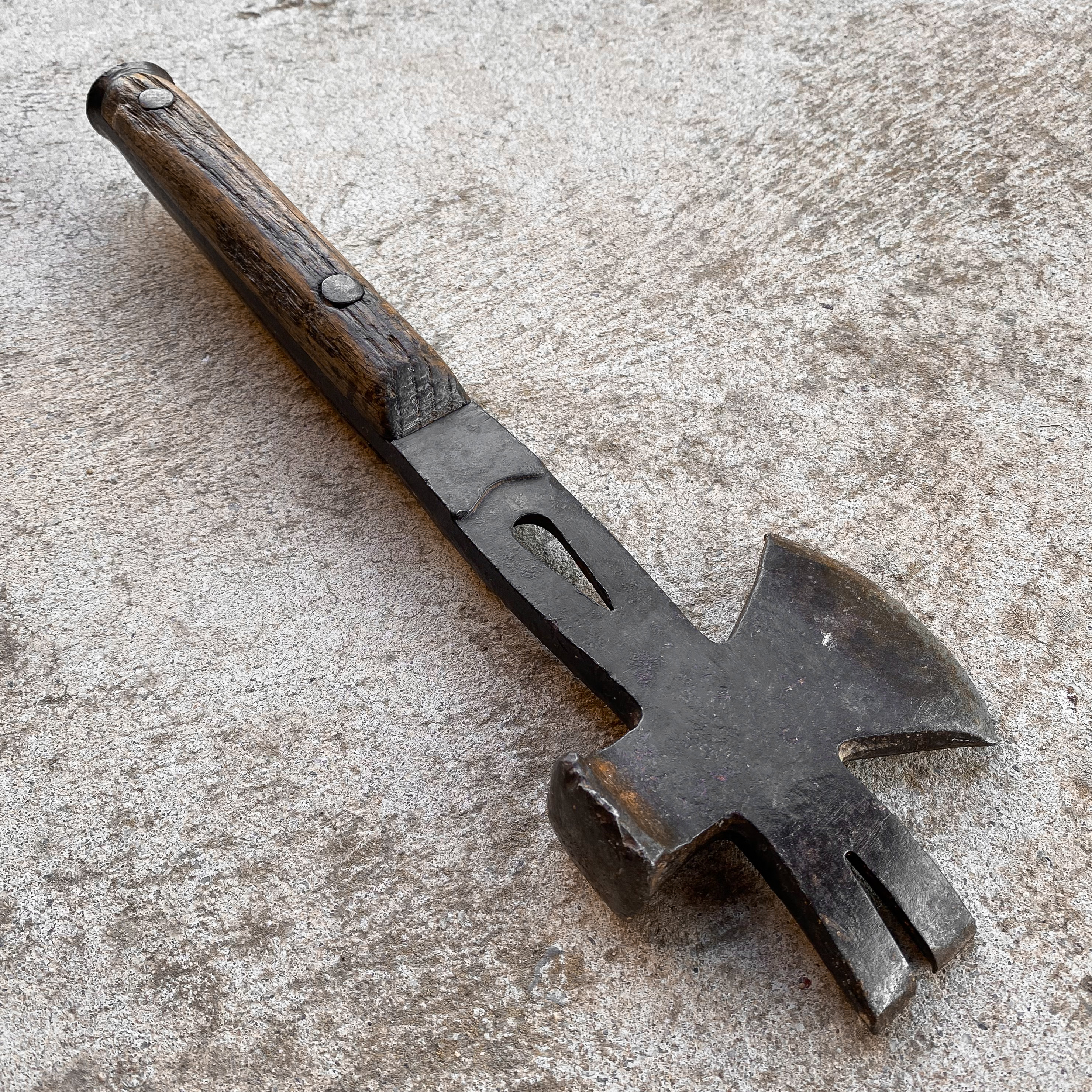 Antique Vintage 1930s 30s German Multitool Tool Hatchet Hammer Bushcraft Hiking Gear Collection Gift Forged Steel