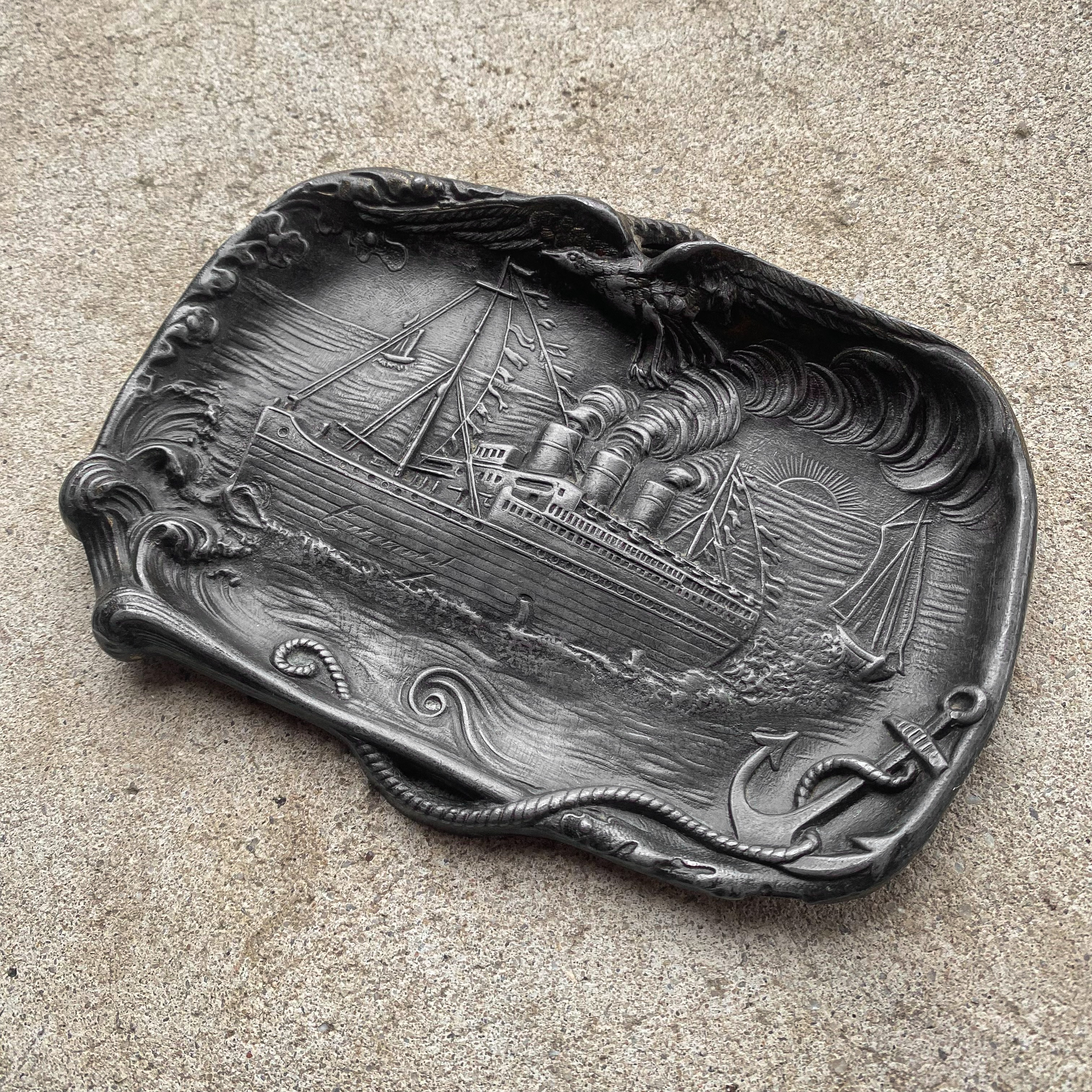 antique-vintage-20s-1920s-ship-boad-nautical-ashstray-trinket-dish-vide-poche-decor-gfit (3)