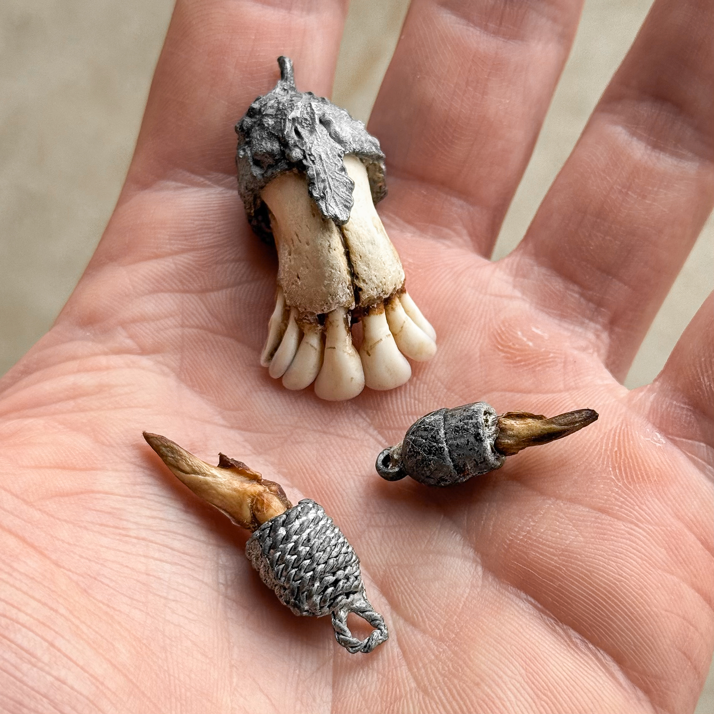 Antique Vintage 19th Century 1800s German Bavarian Charivari Charms Amulets Hunting Jewelry Talisman Pendants Decor Gift Curiosity Oddity